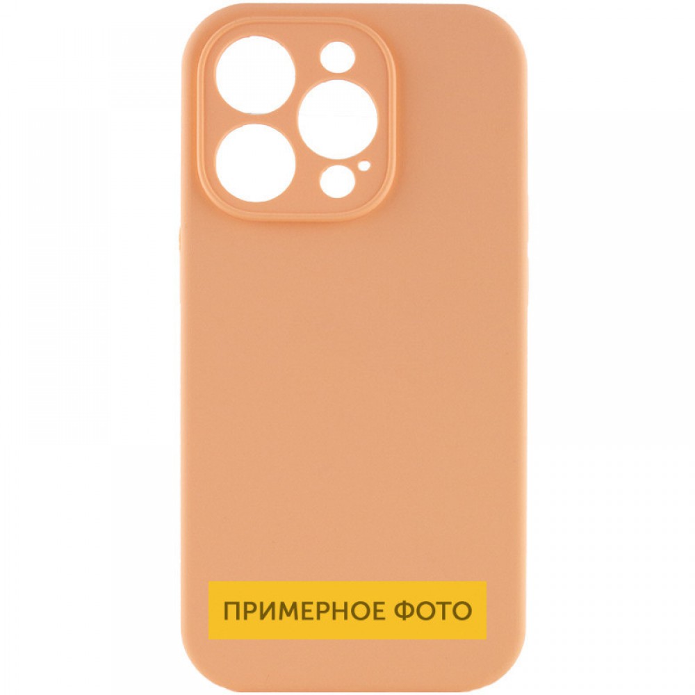 Чохол Silicone Case Full Camera Protective (AA) NO LOGO для Apple iPhone 16 (6.1") Помаранчевий / Cantaloupe