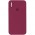 Чохол Silicone Case Square Full Camera Protective (AA) для Apple iPhone XS Max (6.5") Бордовий / Plum