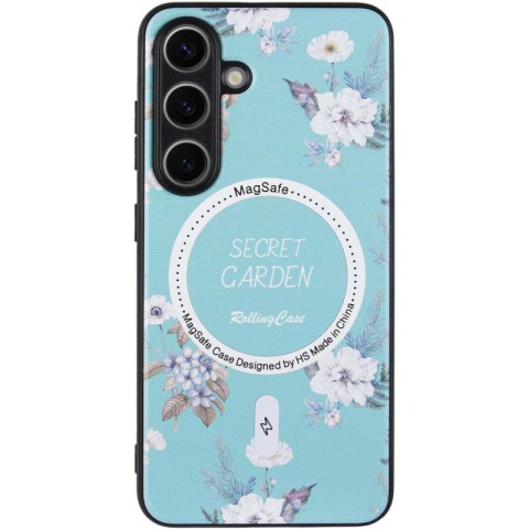 TPU+PC чохол Secret Garden with MagFit для Samsung Galaxy S24 Mint