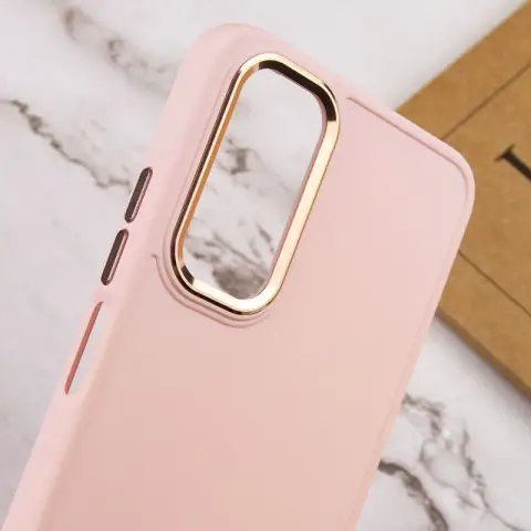 TPU чохол Bonbon Metal Style для Samsung Galaxy A14 4G/5G Рожевий / Light pink