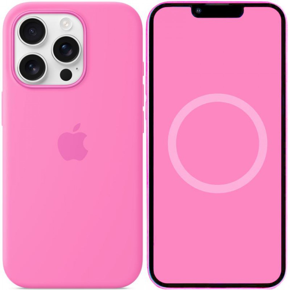 Чохол Silicone case (AAA) with Magsafe and Animation (button) для Apple iPhone 16 Pro Max (6.9") Peony