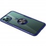 TPU+PC чохол Deen CrystalRing for Magnet (opp) для Apple iPhone 11 Pro Max (6.5") Безбарвний / Синій