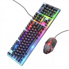 Ігрова клавіатура + миша Hoco GM18 Luminous Black