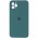Чохол Silicone Case Square Full Camera Protective (AA) для Apple iPhone 11 Pro Max (6.5") Зелений / Pine green