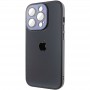 Чохол TPU+Glass Sapphire Midnight для Apple iPhone 13 Pro Max (6.7") Чорний / Black