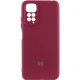 Чохол Silicone Cover Lakshmi Full Camera (AAA) with Logo для Xiaomi Redmi Note 11 Pro 4G / 12 Pro 4G Бордовий / Plum
