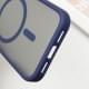 TPU+PC чохол Metal Buttons with MagSafe для Apple iPhone 16 Pro (6.3") Синій
