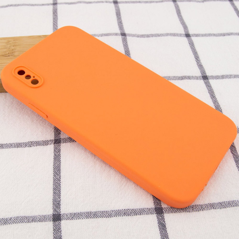 Чехол Silicone Case Square Full Camera Protective (AA) NOLOGO для Apple iPhone XS Max (6.5")