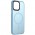 TPU+PC чохол Metal Buttons with MagSafe Colorful для Apple iPhone 13 (6.1") Блакитний