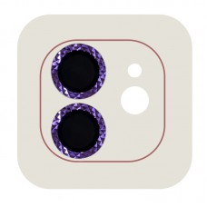 Захисне скло Metal Shine на камеру (в упак.) для Apple iPhone 12 / 12 mini / 11 Фіолетовий / Purple