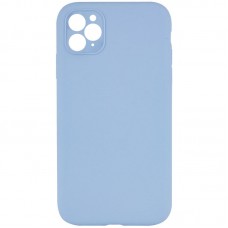 Silicone Case Square Full Camera Protective (AA) NOLOGO для Apple iPhone 11 Pro (5.8") Блакитний / Lilac Blue
