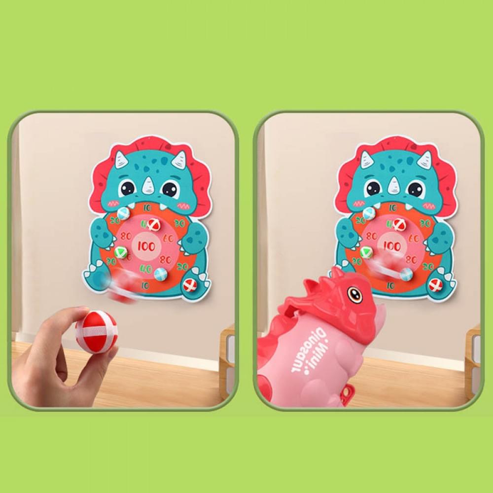 Інтерактивна гра Dinosaur Athletics Gun на липучках + мішень Red