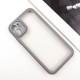TPU чохол Transparent + Colour 1,5mm для Apple iPhone 11 (6.1") Grey