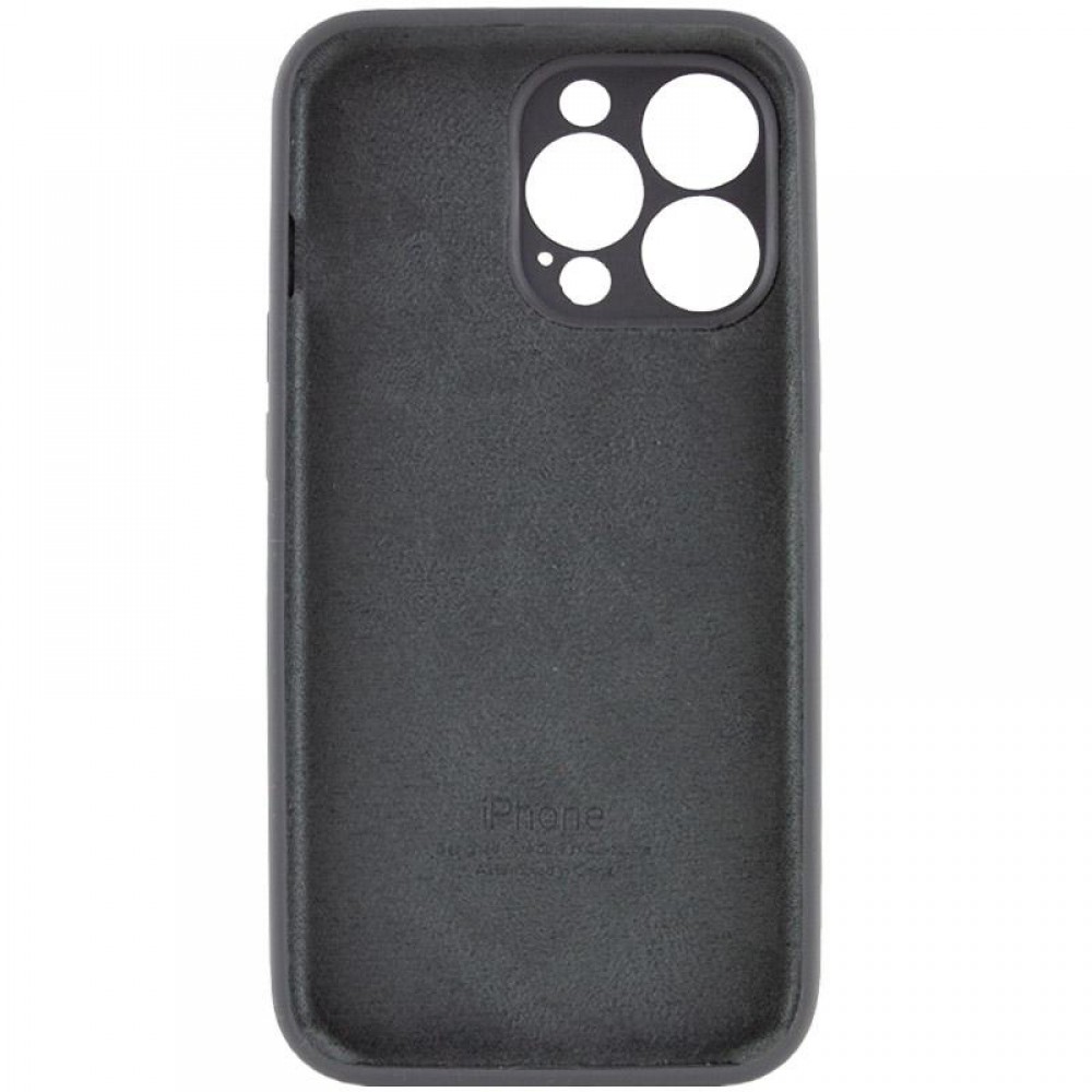 Чохол Silicone Case Full Camera Protective (AA) для Apple iPhone 14 Pro (6.1") Сірий / Dark Gray