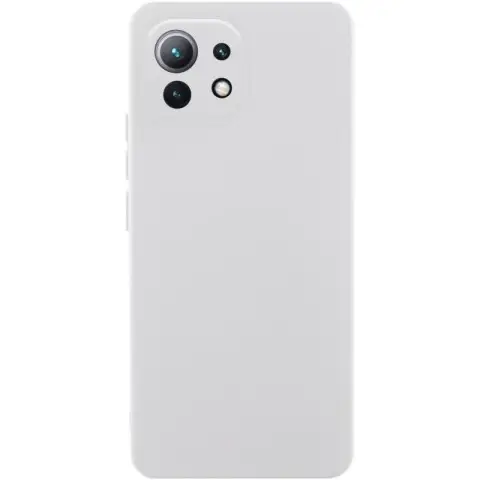 Чохол Silicone Cover Ummi Lakshmi Full Camera (AA) для Xiaomi Mi 11 Lite Білий / White