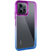 Чохол TPU+PC Fresh sip series для Xiaomi Redmi 12 Синій / Фіолетовий