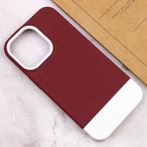 Чохол TPU+PC Bichromatic для Apple iPhone 13 Pro (6.1") Wine / White