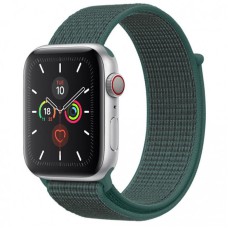 Ремінець Nylon для Apple Watch 38/40/41/42mm(ser.10) Зелений / Pine green