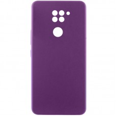 Чохол Silicone Cover Lakshmi Full Camera (AAA) для Xiaomi Redmi Note 9 / Redmi 10X Сливовый / Purple