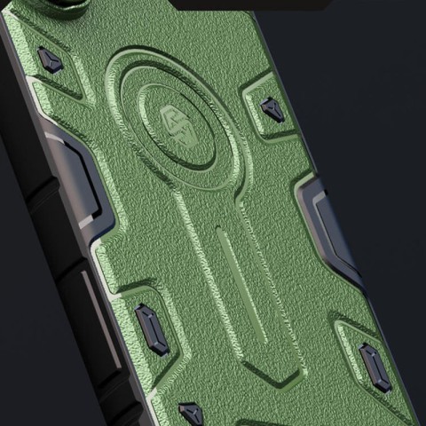 TPU+PC чохол Nillkin CamShield Armor Prop для Samsung Galaxy S24 Ultra Dark Green