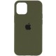 Чохол Silicone Case Full Protective (AA) для Apple iPhone 15 (6.1") Зелений / Dark Olive