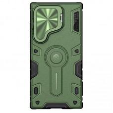 TPU+PC чохол Nillkin CamShield Armor Prop для Samsung Galaxy S24 Ultra Dark Green
