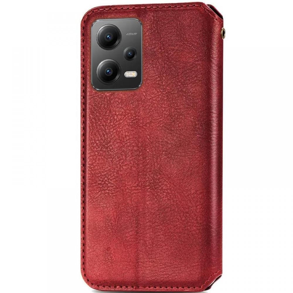 Кожаный чехол-книжка GETMAN Cubic (PU) для Xiaomi Poco X5 Pro 5G / Redmi Note 12 Pro 5G