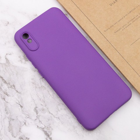 Чохол Silicone Cover Lakshmi Full Camera (A) для Xiaomi Redmi 9A Фіолетовий / Purple