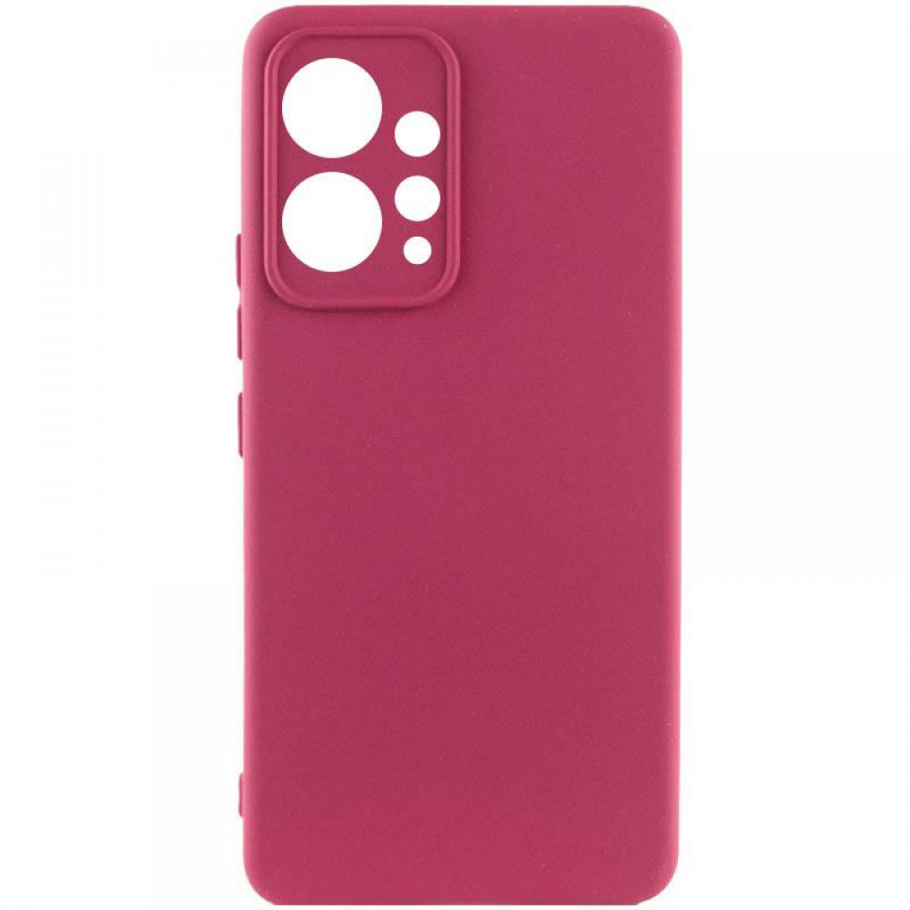 Чохол Silicone Cover Ummi Lakshmi Full Camera (AA) для Xiaomi Redmi Note 12 4G Бордовий / Marsala