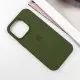 Чохол Silicone Case Full Protective (AA) для Apple iPhone 16 Pro (6.3") Зелений / Dark Olive