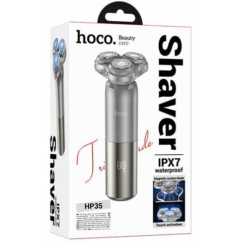 Портативна електробритва Hoco HP35 Induction three-blade Gray