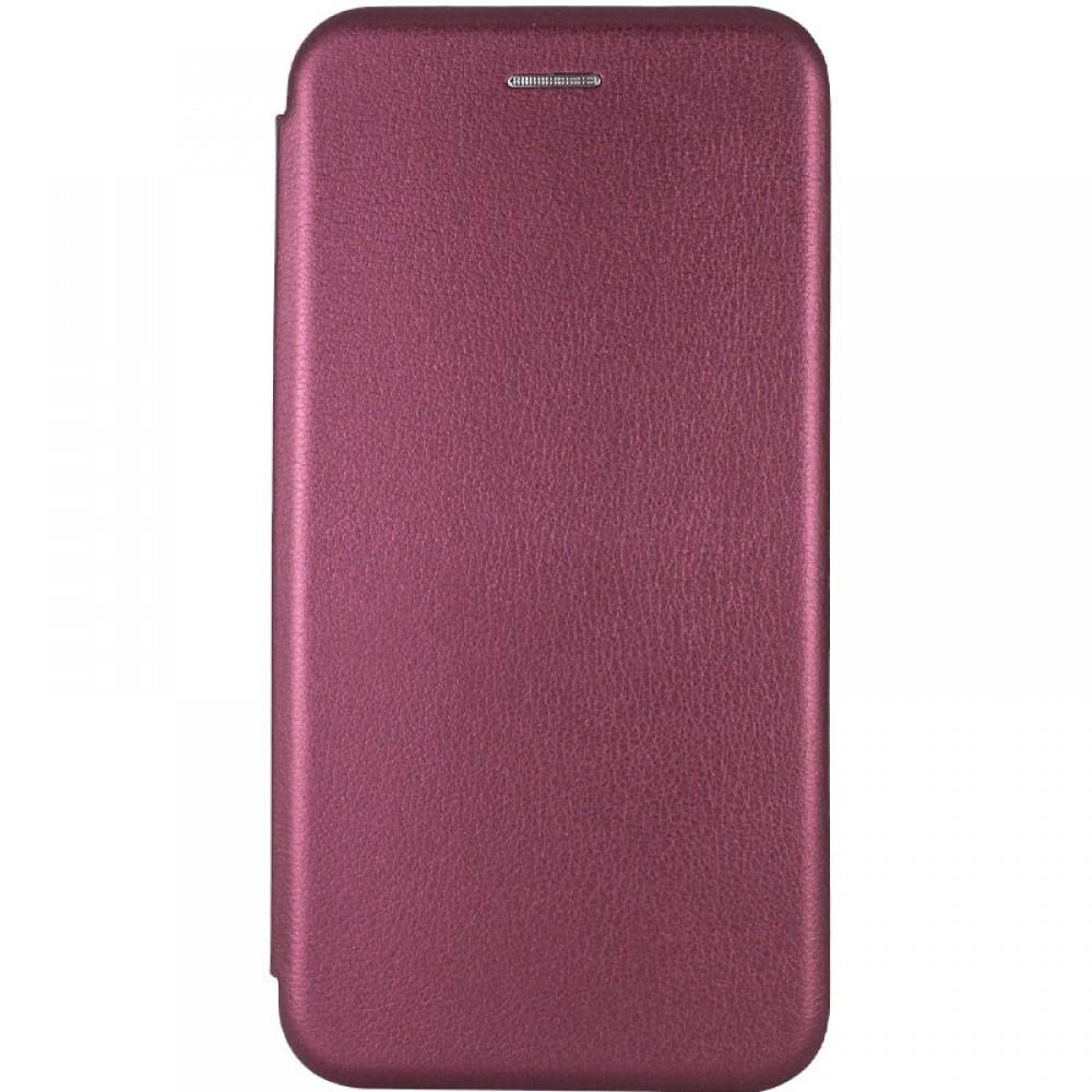 Шкіряний чохол-книжка Classy для Xiaomi Redmi 9 Бордовий