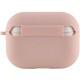 Силіконовий футляр з мікрофіброю для навушників Airpods Pro Рожевий / Pink Sand