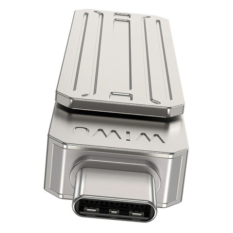 Флеш-накопичувач WIWU Wi-FD001 3in1 (USB-A/C/L) USB 3.0 — 64GB Silver