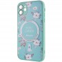 TPU+PC чохол Secret Garden with MagSafe для Apple iPhone 11 (6.1") Mint