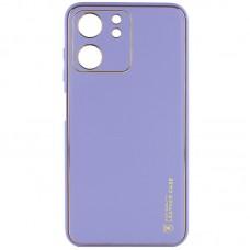 Шкіряний чохол Xshield для Xiaomi Redmi 13C / Poco C65 Бузковий / Dasheen