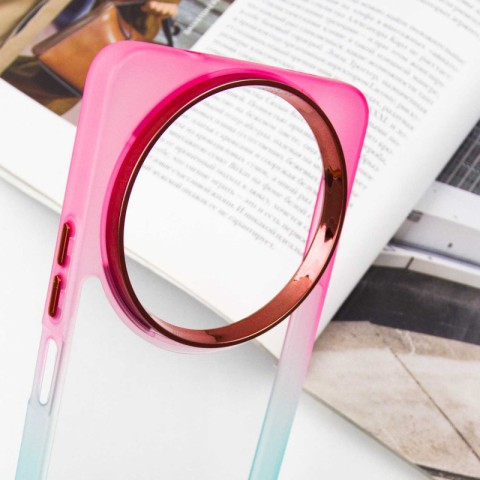 Чохол TPU+PC Fresh sip series для Xiaomi Redmi A3 Бірюзовий / Рожевий