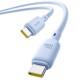 Дата кабель Baseus Silky Series OS Fast Charging Type-C to Type-C 100W (1m) (P10377704) Galaxy Blue Дата кабель Baseus Silky Series OS Fast Charging Type-C to Type-C 100W (1m) (P10377704) Galaxy Blue