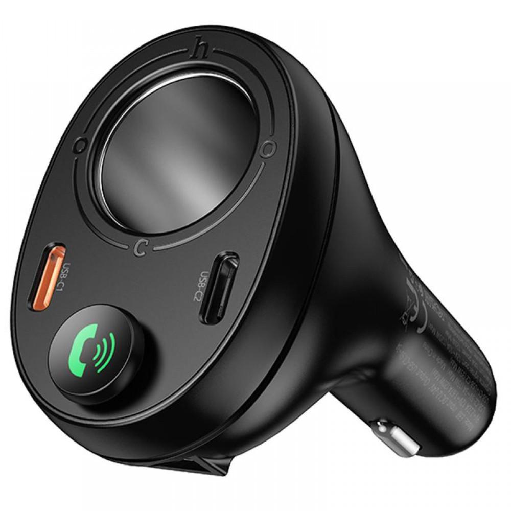 АЗП FM модулятор Hoco E88 Star cigarette lighter 35W (2USB-C) Black