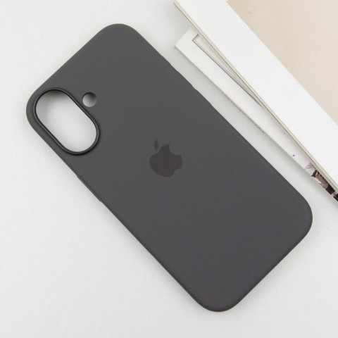 Чохол Silicone case (AAA) with Magsafe and Animation (button) для Apple iPhone 16 Plus (6.7") Stone Grey