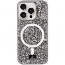 TPU чохол Bling World Rock Diamond with MagSafe для Apple iPhone 15 Pro Max (6.7") Grey