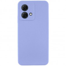 Чохол Silicone Cover Ummi Lakshmi Full Camera (AA) для Motorola Moto G84 Бузковий / Dasheen