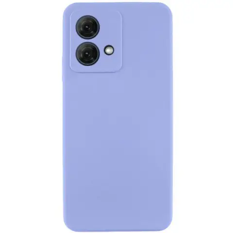 Чохол Silicone Cover Ummi Lakshmi Full Camera (AA) для Motorola Moto G84 Бузковий / Dasheen