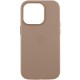 Шкіряний чохол Leather Case (AAA) with MagSafe and Animation для Apple iPhone 16 Pro Max (6.9") Taupe