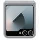 Шкіряний чохол Leather Case (AAA) для Samsung Galaxy Z Flip6 Gray