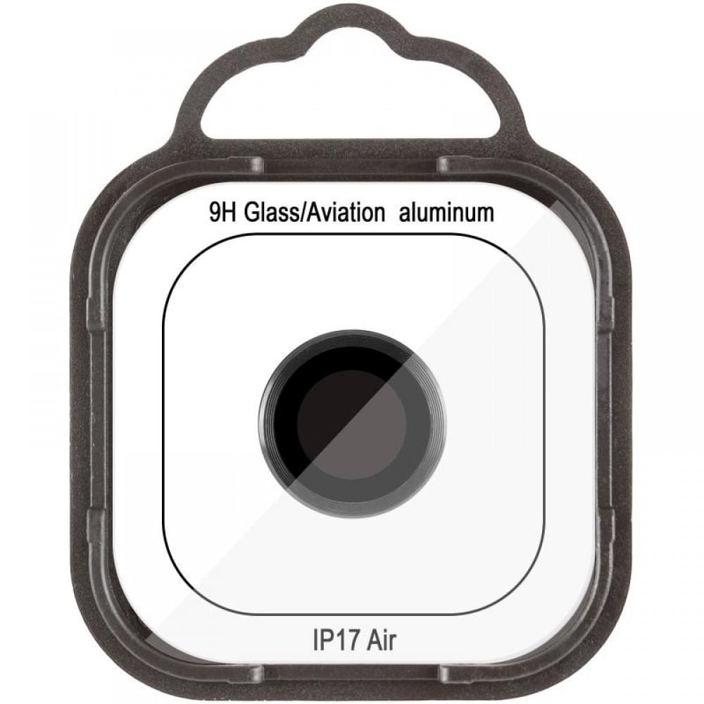 Захисне скло Metal Classic на камеру (у упак.) для Apple iPhone 17 Air (6.5") Чорний / Black