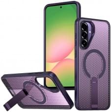 Чохол TPU Breeze with MagSafe stand для Samsung Galaxy A36 5G Purple