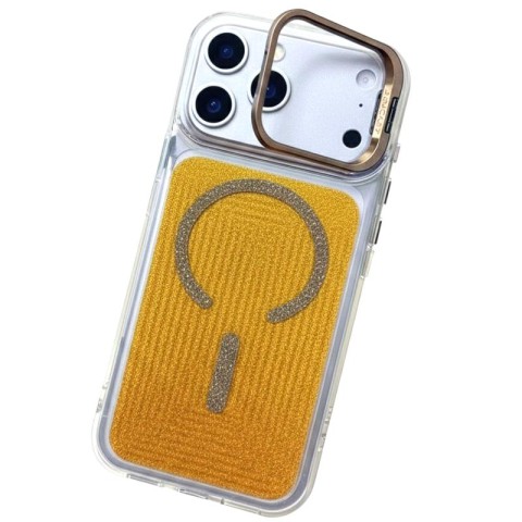 Чохол TPU+PC Jewel Sparkle with MagSafe для Apple iPhone 17 Pro Max (6.9") Sunny Gold