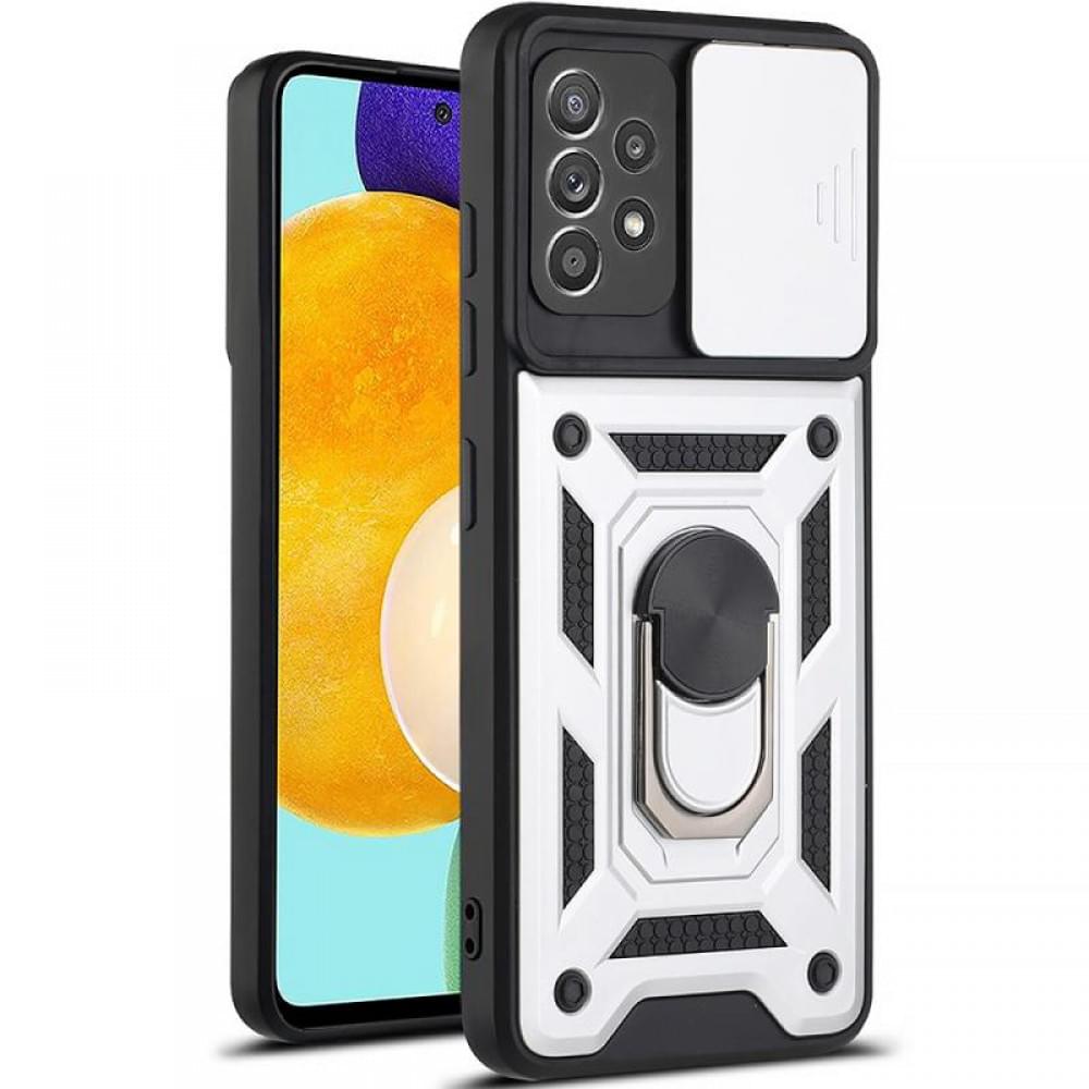 Чохол Ummi Camshield Serge Ring для Samsung Galaxy A72 4G / A72 5G Срібний