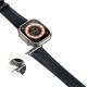 Ремінець Dux Ducis Leather Strap Classic для Apple Watch 42(ser.1-3)/44/45/46/49mm Black